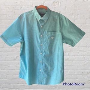CHAPS Easy Care Short Sleeve Mens Button Down Shirt